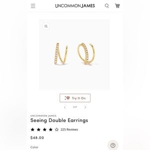 Uncommon James Seeing Double Twist earrings- never worn